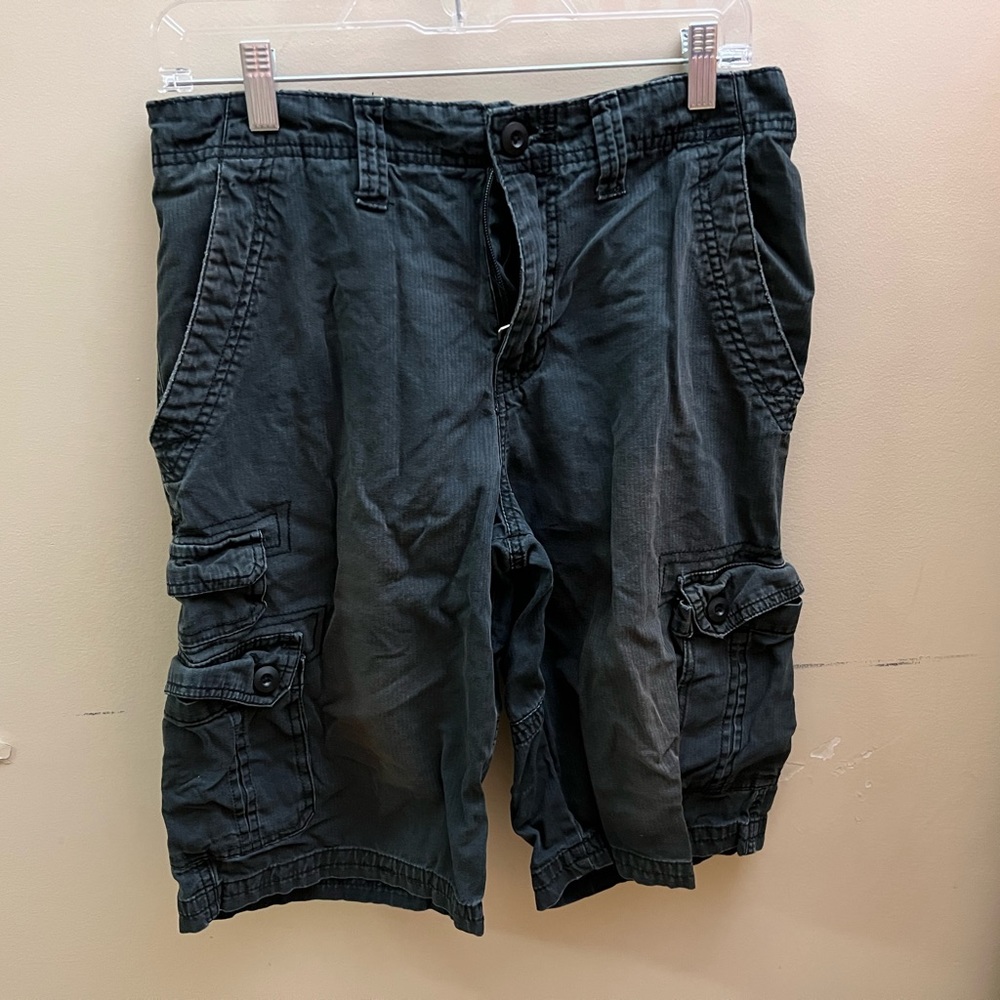 Navy cargo shorts